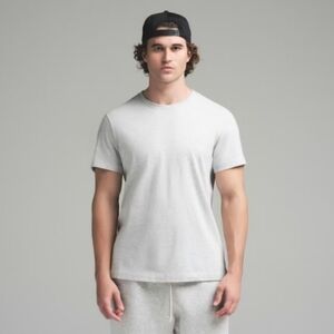 SKIMS men's crewneck short sleeve tee - heather gray - size large